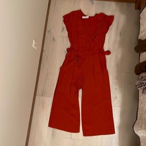 Loft flutter sleeve jumpsuit